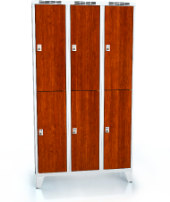 Divided cloakroom locker ALDERA with feet 1920 x 1050 x 500